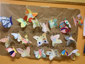 Cartellone con farfalle